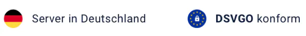 Server in Deutschland · DSGVO konform